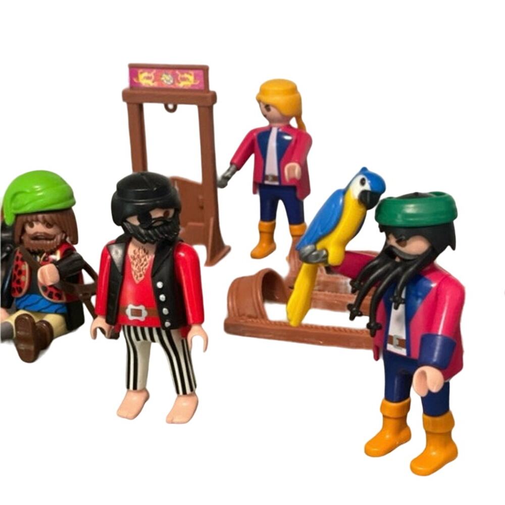 PLAYMOBIL Set of Pirates Catapult Parrot Collectibles Toy Action Figures